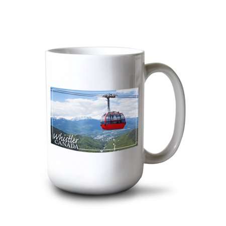 

15 fl oz Ceramic Mug Gondola Scene Whistler Canada Dishwasher & Microwave Safe