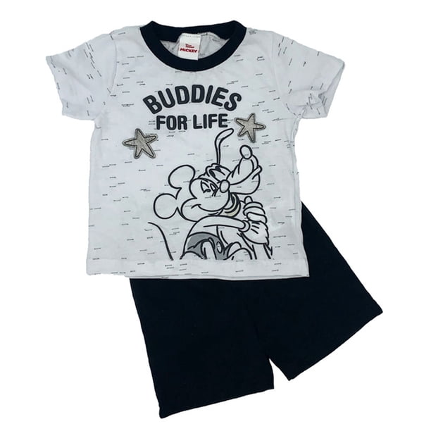 Conjunto Short y Playera Estampada Disney Mickey Mouse and Pluto Disney Conjunto2153