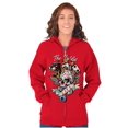 thumbnail image 4 of The Wild Life Skull Panther Tattoo Zip Up Hoodie Men's Women's Brisco Brands S, 4 of 6