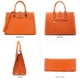thumbnail image 3 of Bolso de mano Dasein con cinturón con solapa y hombro, color naranja, 3 of 5