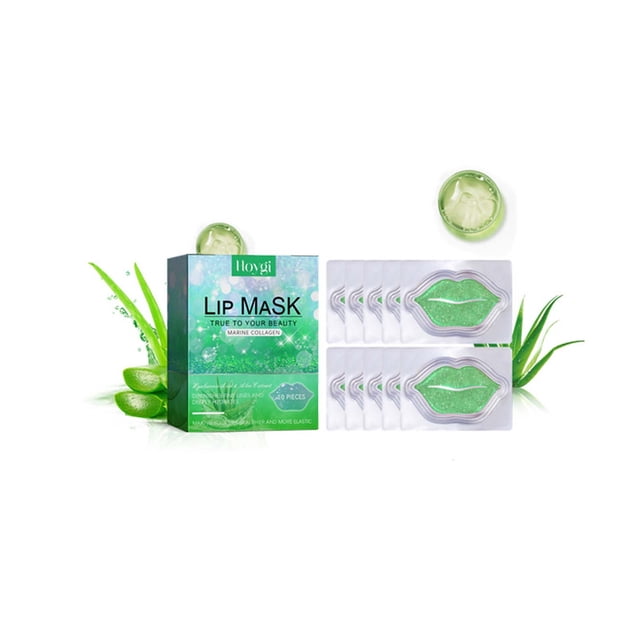 Almohadillas de gel para los ojos para reducir las arrugas, las ojeras, las bolsas de los ojos | Geles Naturales Marinos para Ojos con Ácido Hialurónico | Mascarilla labial hidratante para labios