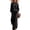 N14# Black, variant on Womens Sweat Suits 2 Piece Set Leopard Print Sweatshirt Wide Leg Sweatpants Fall Winter Casual Travel Outfits Oversized Lounge Set,Black,S
