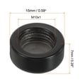 thumbnail image 2 of Uxcell M10 15x6mm Lamp Finial Cap Knob Flat Screw Cap Nut Female Thread Light Fixtures Decoration Black 10 Pack, 2 of 6