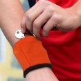 thumbnail image 2 of Riousery Pro Multipurpose Wristband Wallet Sweatband for Sports Running Cycling Jogging with Zipper Pocket Key Pouch Breathable Lint Polyester Orange Size 3.5 x 4 Inches, 2 of 9