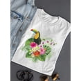 thumbnail image 3 of Tropical Toucan Artwork T-Shirt Women -Image by Shutterstock, Female Medium, 3 of 4