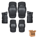 thumbnail image 1 of Kit 6pcs Rodilleras Coderas Y Muñequeras  Bloosom Protección Para Adulto Negro, 1 of 4