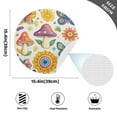 thumbnail image 2 of Ryvnso Carton Magic Mushrooms Flower Round Plate Mats Dining Table Placemat Set of 4 for Holiday Decoration, 2 of 7