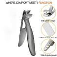 thumbnail image 4 of Nail Clippers, Toe Nail Clippers, Nail Clippers for Thick Nails with Built-In Nail Catcher, Stainless Steel Durable Material, Safety Lock, Wide Jaw Opening, Effort-Saving Design for Men Women Seniors, 4 of 6
