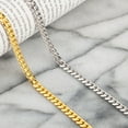 thumbnail image 4 of 925 Sterling Silver Miami Cuban Link Rhodium Chain 7mm Necklace - Hypoallergenic and Tarnish Resistant - By Oliver & Navy, 4 of 4