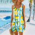 thumbnail image 2 of FVWITLYH Robes Femmes Robe de Plage Femme Couleur Unie Sans Manches Dos Nu Camisole Mini Robe d'Été de Fête Argent,TG, 2 of 5