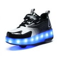 thumbnail image 3 of Kids Roller Skates Light up Shoes with Wheels Shoes LED USB Charging Roller Sneakers for Girls Boys Birthday Christmas Gift, 3 of 17