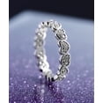 thumbnail image 3 of Sterling Silver Heart Ring With Crystals from Swarovski, 3 of 5