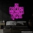 thumbnail image 3 of Glowneon in October We Wear Pink Neon Sign, Motivation Quotes Sign, Breast Cancer Awareness Sign, 3 of 5