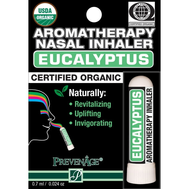 Nasal Inhaler Aromatherapy Eucalyptus Made with Organic Essential Oils