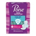 thumbnail image 5 of Poise Ultra Thin Incontinence Pads for Women, with Wings, 3 Drop, Maximum Absorbency, Long, 34Ct, 5 of 8