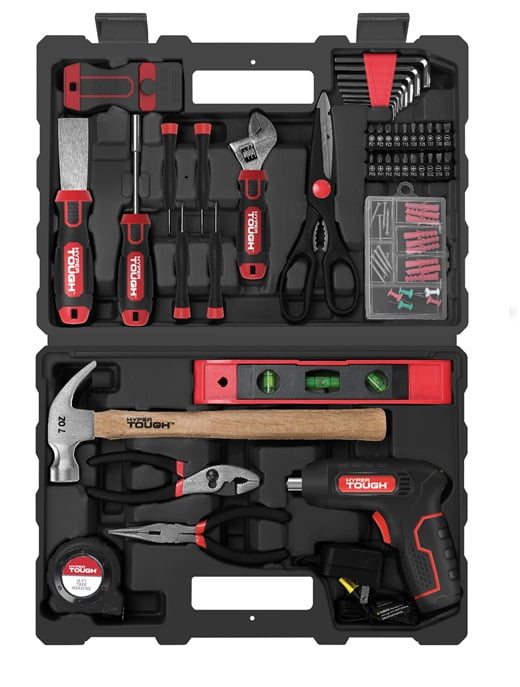 Hyper Tough 45 PC Home Repair Tool Set With Scissors, Hex Keys and More