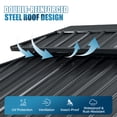 thumbnail image 6 of Sunmthink 12' x 20' Hardtop Gazebo with Mosquite Netting, Double Metal Roof for Lawn and Garden, Gray, 6 of 9