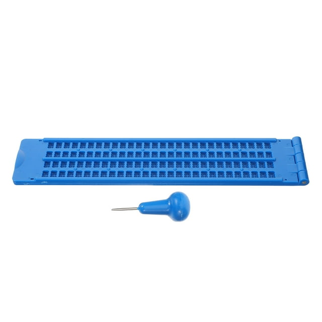 GOOHOCHY 1 De Pizarra Braille Azul Para Escritura Con Estructura Firme Y Portátil