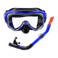 thumbnail image 3 of Máscara de buceo con vista amplia Perfecl equipo de snorkel para hombres y mujeres Azul negro, 3 of 8