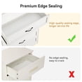 thumbnail image 5 of Yesurprise Dresser for Bedroom with 5 Drawers Tall Wood Drawer Dresser Chest of Drawers for Closet Living Room Hallway Nursery Kids Bedroom White, 5 of 6