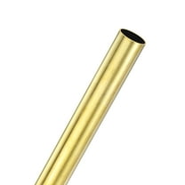 Uxcell 1-Pack 300mm Brass Round Tube, 18mm OD 1mm Wall Thickness H62 Brass Seamless Tubing Metal Straight Pipe [0.7x0.04x11.81IN]