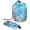 Multicolor 3, variant on PhooArto Large Barrel Drawstring Makeup Bag, Ocean Blue Crocodile Pattern Travel Cosmetic Bag Portable Make Up Organizer Bag
