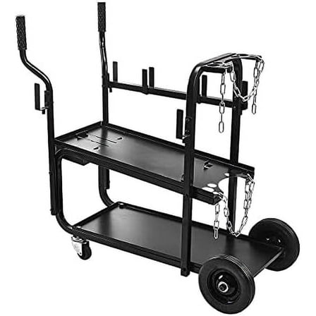 350 Lbs. Capacity Welding Cart with Rugged Two-tier Shelf Vulcan$$Office
