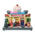 thumbnail image 1 of Casa decorada para Navidad, casa de nieve luminosa, adorno de mesa para interiores, escritorio para vacaciones de invierno, casa navideña, 1 of 9
