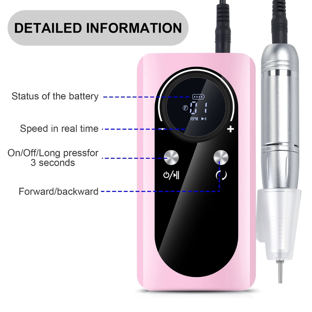 45000RPM Nail Drill with Drill Bits Electric Nail Drill Machine Set Nail Files