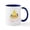 White/Navy Inside, variant on CafePress - Happy Easter Mugs - 11 oz Ceramic Mug - Novelty Coffee Tea Cup