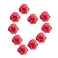 thumbnail image 1 of 50 piezas de seda artificial rosa cabeza de flor de bricoje decoración del banquete de boda roja Sunnimix Cabezas de flor artificial, 1 of 8