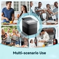 thumbnail image 6 of Simzlife Countertop Ice Maker, 9 Bullet Ice in 6 Minutes, 26 lbs/Day, Self-Cleaning, Dual Ice Sizes Includes Ice Scoop & Basket, for Home, Office & Parties, 6 of 6
