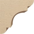 thumbnail image 3 of 12"W x 12"D x 12"H Wide New Brighton Rough Cedar Woodgrain TimberThane Corbel, Primed Tan, 3 of 6