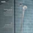 thumbnail image 4 of Engage Magnetix 4-Inch Six-Function Handheld Showerhead with Magnetic Docking System, Chrome, 4 of 14