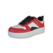 Link Boys' Sky Stepper Lo-Top Sneakers Color: red/white Size: 2 youth