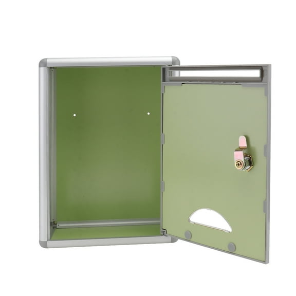 IDEANATEGRATE 1Pack Lockable Wall Mount Letter Box for Secure Suggestion Collection 11.2x8.5x4.1in