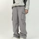 thumbnail image 5 of Pantalones cargo deportivos casuales de longitud completa para hombre, con bolsillo y cordón, color sólido, cintura elástica, 5 of 6