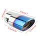 thumbnail image 4 of Tubo De Escape Recto De Coche Universal De Acero Inoxidable Azul Cromado Silenciador Trasero Punta Garganta Trasera Eigraketly VI003227-00, 4 of 7