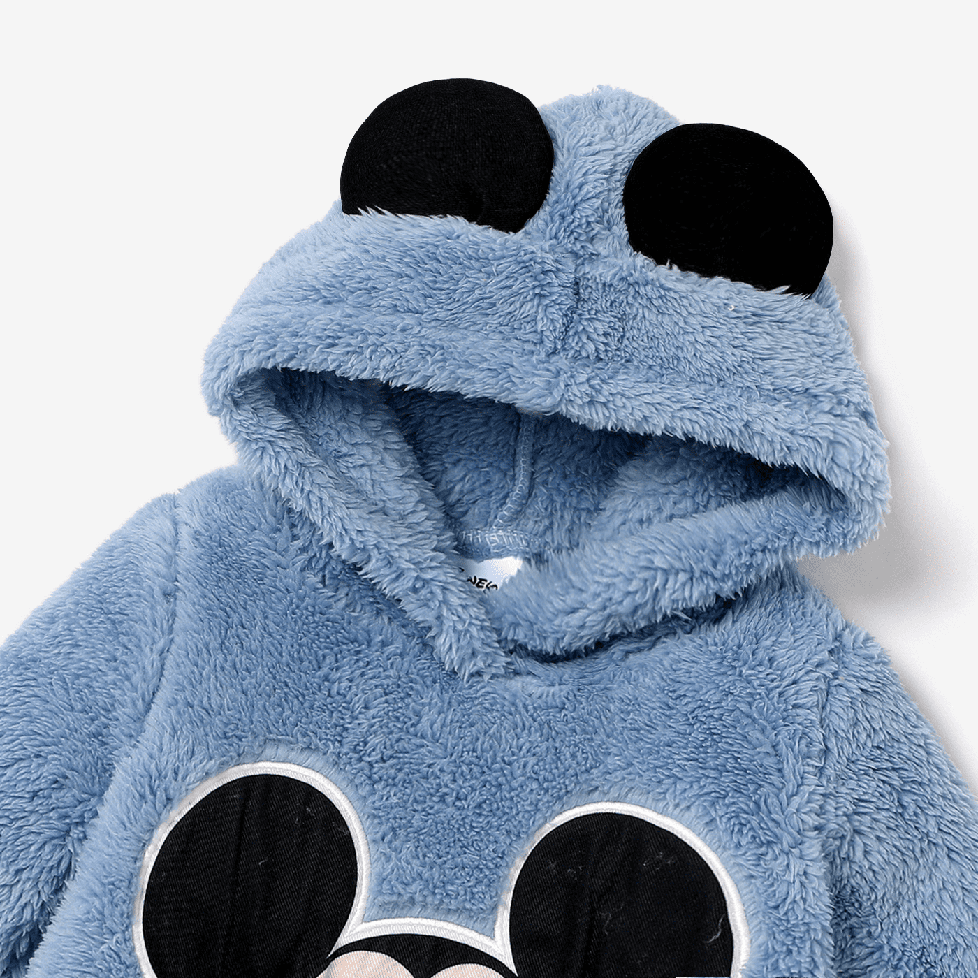 Disney Mickey Baby Boys Girls Fleece Bodysuits 3D Ears Graphic Furry Hoodie Romper Gifts Sizes 0/3-18M