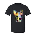thumbnail image 2 of Wild Bobby Dean Russo Colorful Chihuahua Dog Lover Men Graphic Tee, Black, Small, 2 of 5