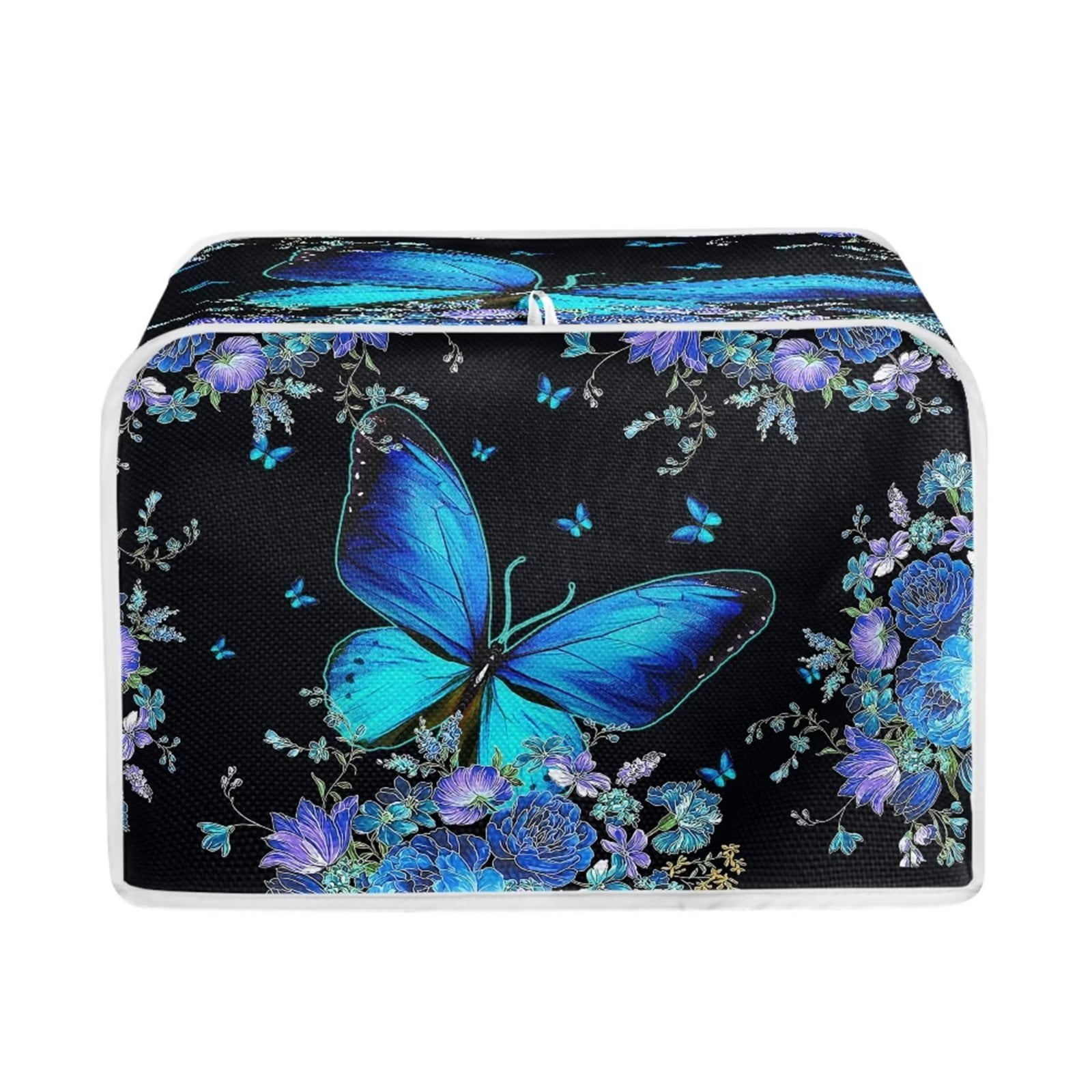 FKELYI Floral Butterfly Toaster Covers Waterproof Toaster Cover 2 Slice ...