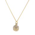 thumbnail image 1 of Crystal Rhinestone Pavimentado Falso Campana Colgante De 1.6cm / 2cm Collar De - de plata, 1.6cm Bola de oro de 16 cm, 1 of 9