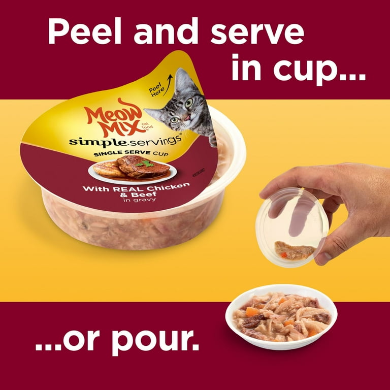 Meow mix simple servings sale