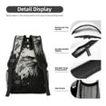thumbnail image 4 of Goofa Ink Style Bald Eagle Pattern Comfortable Student Backpack - Ergonomic Design, Durable, Water-Resistant, Multi-Compartment,Travel, and Outdoor Activities, 4 of 5