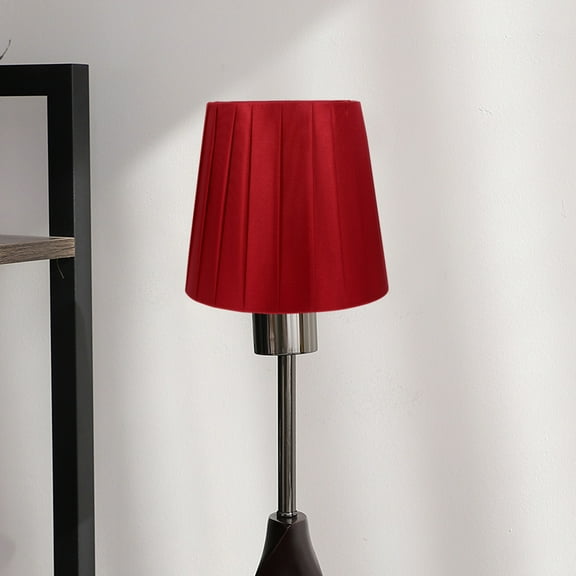 ETHZZLE Set of 2 Dark Red Decorative Lampshade Covers Soft Light Diffuser for Table Lamp Decoration