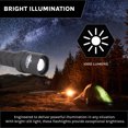 thumbnail image 5 of Cascade Mountain Tech LED 1000 Lumens Flashlight – Green, 5 of 9