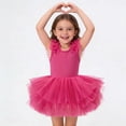 thumbnail image 5 of XQYLOS Toddler Ballet Dress Leotard Ruffl𝖾 Sleeveless Sequin Tutu Bowknot Ballerina Dance Recital Party Outfit, 5 of 7