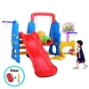 LUDOSPORT Toddler Slide and Swing Set 5 in 1 Kids Climber Playset