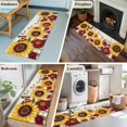 thumbnail image 5 of 2'x6' Rug Runners for Hallways Kitchen, Sunflower Vintage Non Slip Entryway Beside Floor Carpet Runner, Farmhouse Flowers Butterfly Botanical Washable Laundry Room Bedroom Throw Rugs Mat, 5 of 8