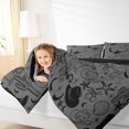 thumbnail image 4 of Homewish Cartoon Cowgirl Hat Full Size Comforter Sets for Kids, Black Western Cowboy Boot Bedding Comforter Set, Starfish Seashell Reversible Bedding Sets, Ultra Soft Bedroom Decor, 3-Piece, 4 of 8